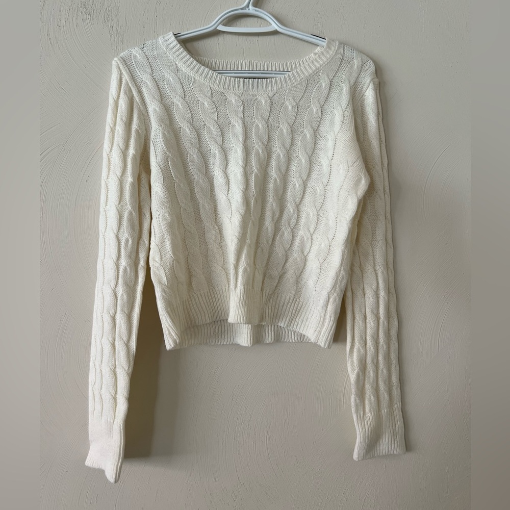 Almost famous cropped sweater